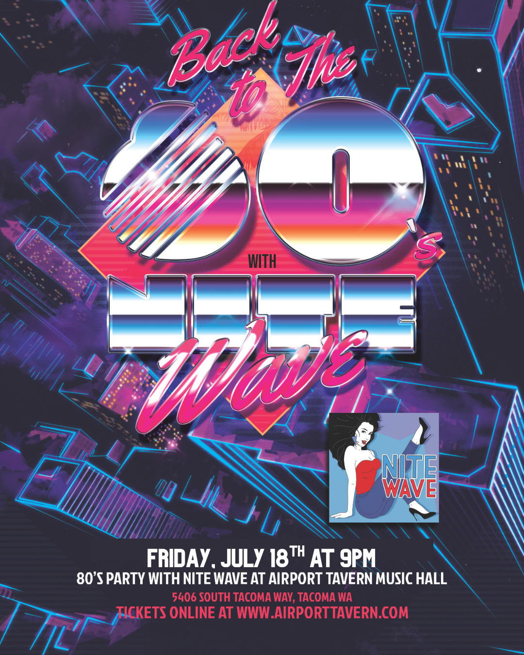 Tacoma - Airport Tavern — Nite Wave - Live 80s New Wave Tribute